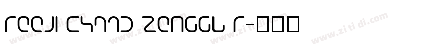 REEJI CHA0O ZengGB R字体转换